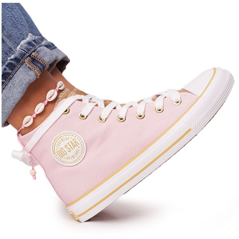 High-Top-Sneaker für Damen Big Star HH274447 Rosa