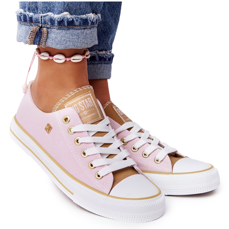 Klassische Sneakers für Damen Big Star HH274455 Rosa