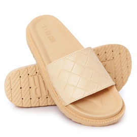 Damen Hausschuhe On the Big Star HH274689 Gelbe Plattform