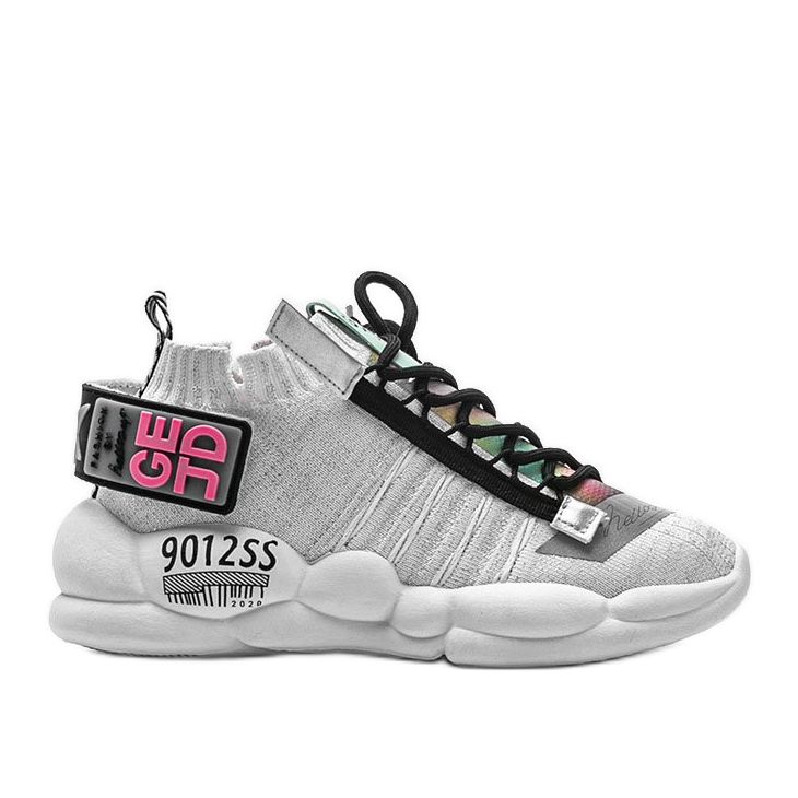 Weiße Socken Sneakers Ava mehrfarbig