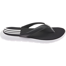 Adidas Damen Comfort Flip Flop Hausschuhe schwarz und weiß FY8656