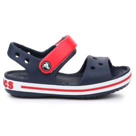 Crocs Crocband Sandale Jr 12856-485 weiß rot marineblau