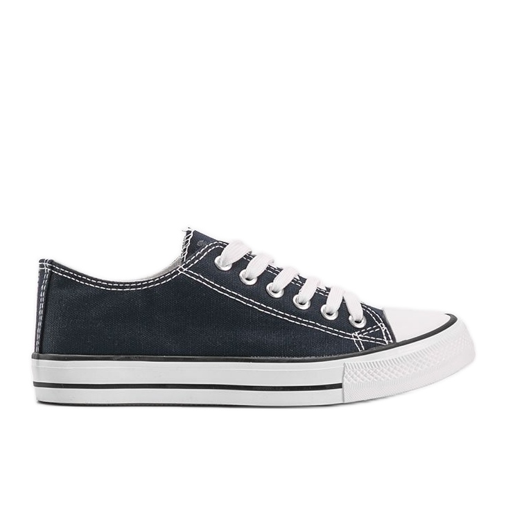 Klassische marineblaue niedrige Sneakers Destini