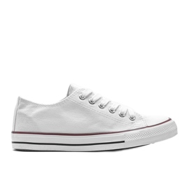 Destini klassische weiße niedrige Sneakers