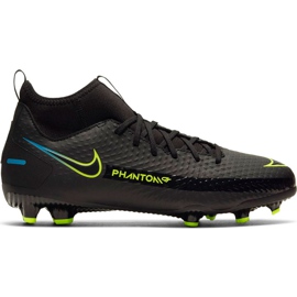 Nike Phantom Gt Academy Df FG / MG Junior CW6694 090 Fußballschuhe schwarz schwarz
