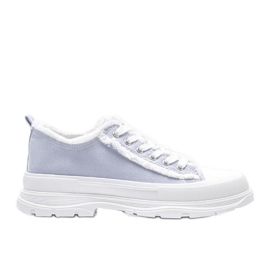 Blaue Sneaker mit dicker Makenna-Sohle