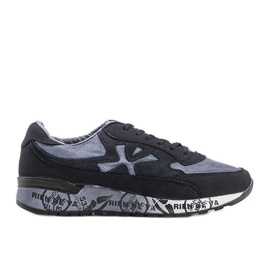 Omarion marineblaue Herren-Sneaker navy blau mehrfarbig