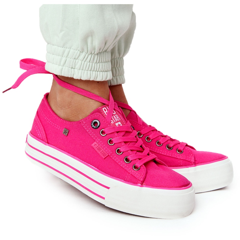 Damen Sneaker On The Big Star HH274054 Fuchsia rosa