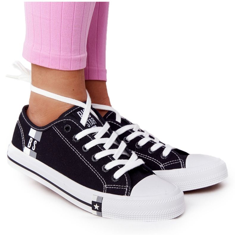 Klassische Damen Sneaker Big Star HH274108 Schwarz