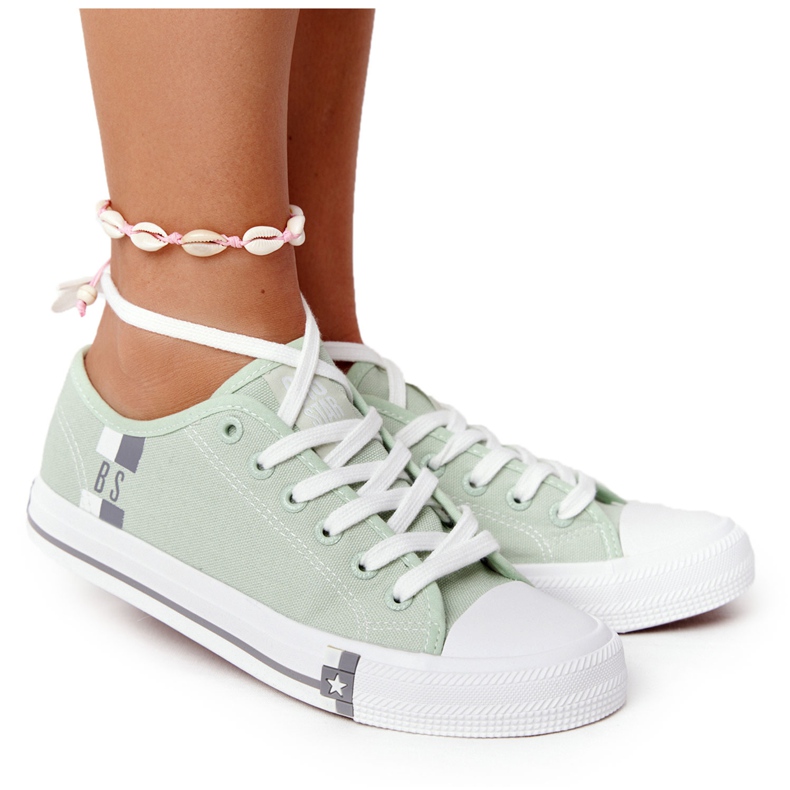 Klassische Sneakers für Damen Big Star HH274112 Grün