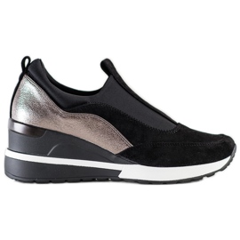 VINCEZA Slipper schwarz