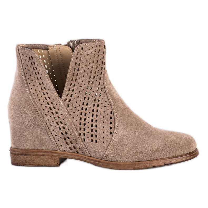 Filippo Frühling durchbrochene Stiefel braun