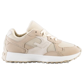 SHELOVET Beige Turnschuhe braun