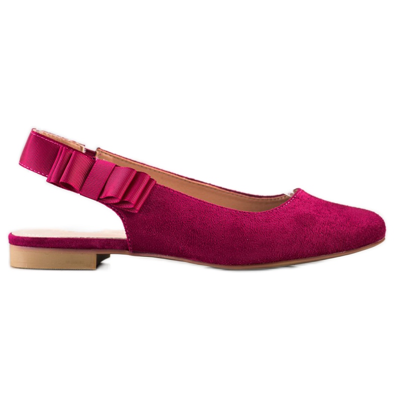 Sergio Leone Slip-on-Pumps mit Schleife rosa