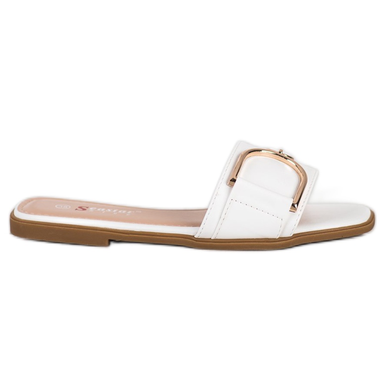 Seastar Elegante Hausschuhe mit Ornament weiß