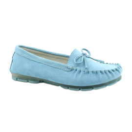 Damen Leder Slipper Blau Filippo DP1204 / 21 BL
