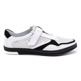 Polbut Herren Freizeit Lederschuhe 2102L weiß