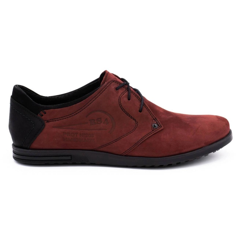 Polbut Herren Lederschuhe 2103 bordeaux rot