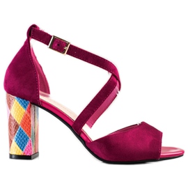 Modische Sergio Leone Pumps rosa