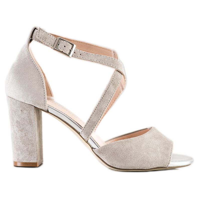 Modische Sergio Leone Pumps beige