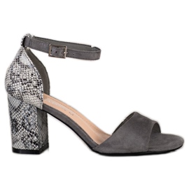 Stylische Sergio Leone Sandalen grau