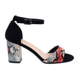 Stilvolle Sandalen Sergio Leone schwarz