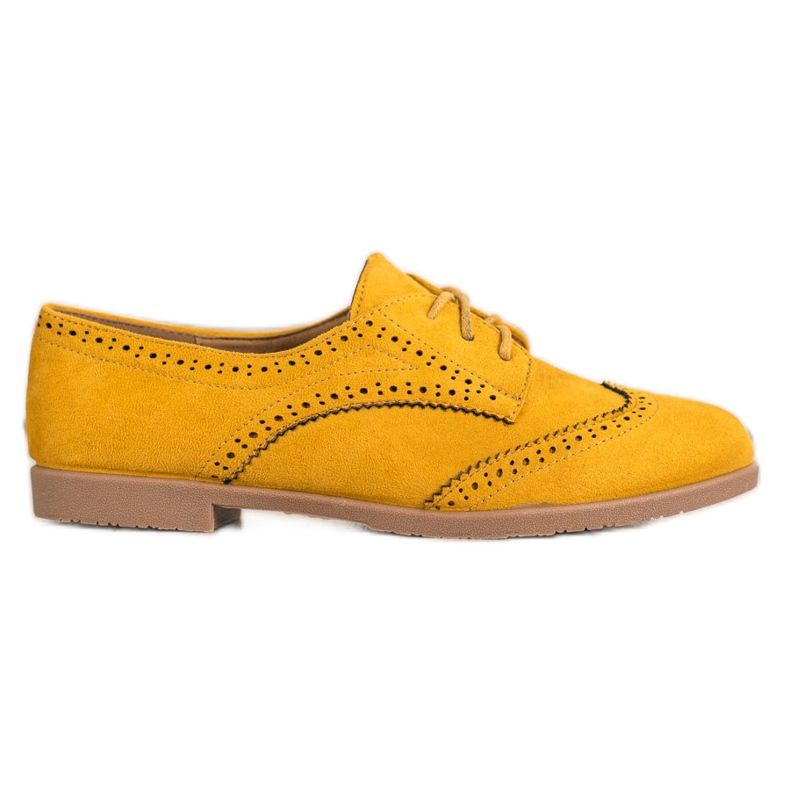 SHELOVET Durchbrochene Schuhe für den Frühling gelb