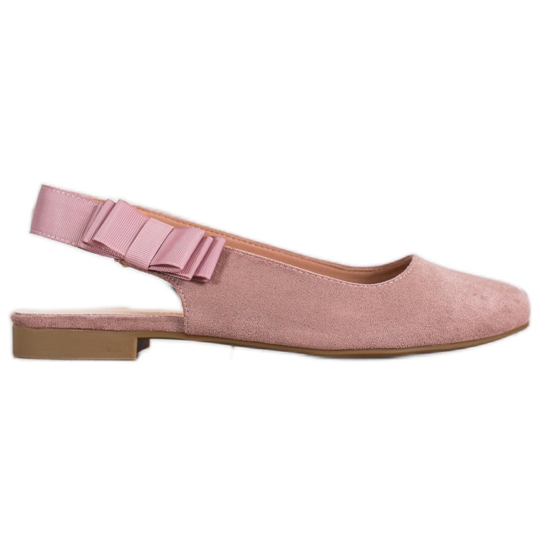 Sergio Leone Slip-on-Pumps mit Schleife rosa