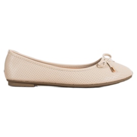 Clowse Beige Ballerinas