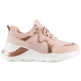 Weide Bequeme stylische Sneaker rosa