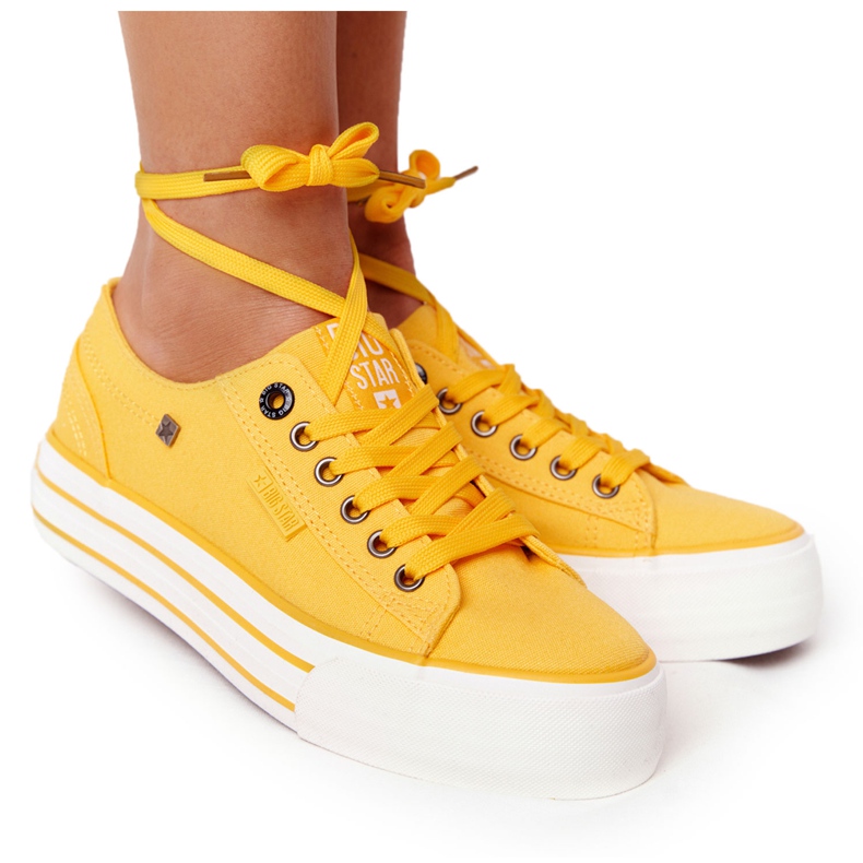Damen Sneaker Big Star HH274055 Gelb