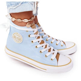 Hohe Sneakers für Damen Big Star HH274449 Blau
