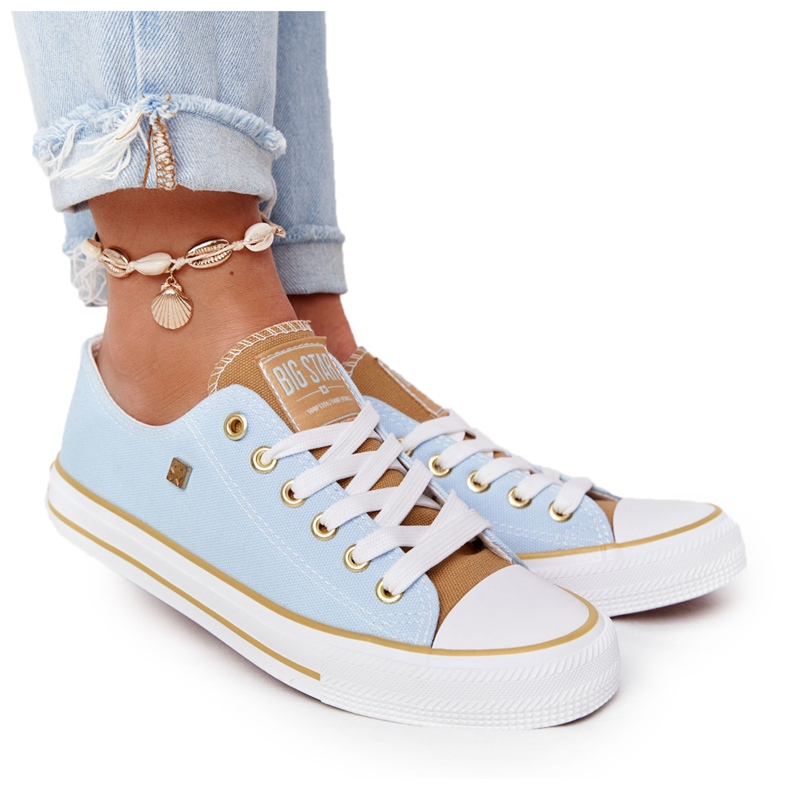 Klassische Sneakers für Damen Big Star HH274457 Blau