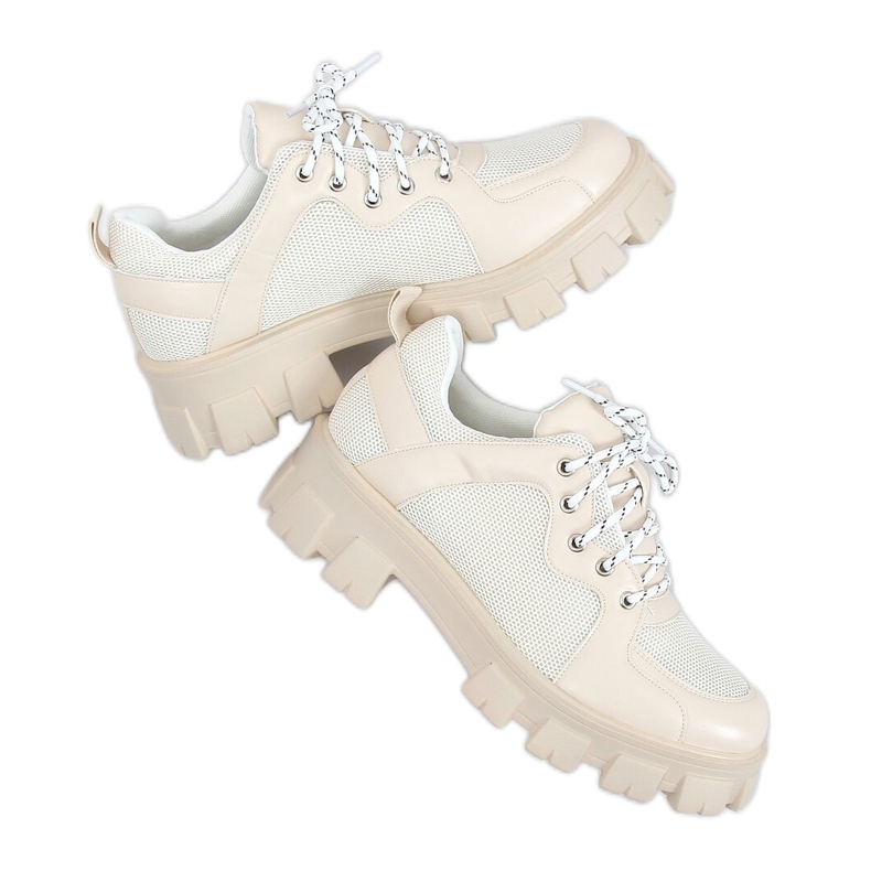 Loafer mit hohen Sohlen NC1129 Beige