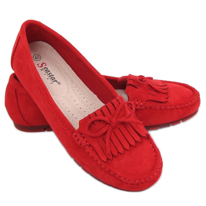 Rot Damen-Loafer Rot GS11P Rot