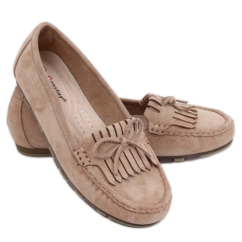 Damen Slipper dunkelbeige GS11P Khaki