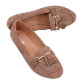Beige Slipper für Damen 9988-159 Khaki