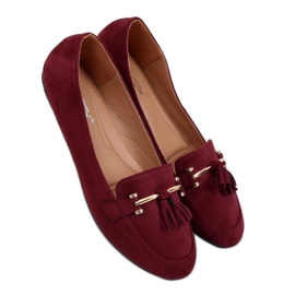 Burgunder-Loafer für Damen 9988-159 Wine rot