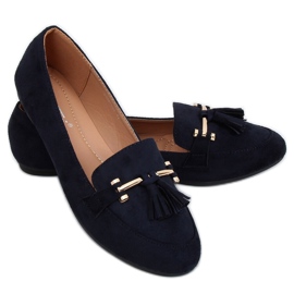 Marineblaue Damen-Loafer 9988-159 DK.BLUE