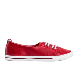 Isabela rote Sneakers aus Öko-Leder