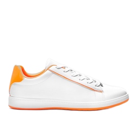 Neon Orange Carol weiße Sneakers für Damen