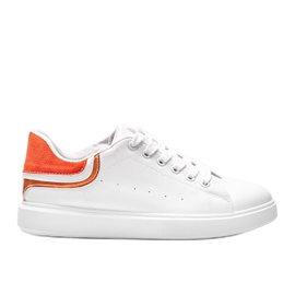 Orangefarbene weiße Sneakers von Makaila für Damen