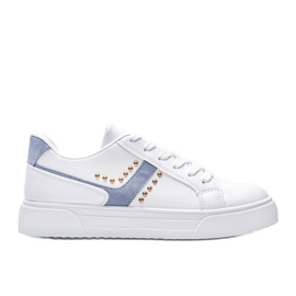 Blaue weiße Sneakers von Emilie für Damen