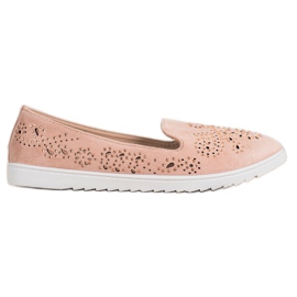 Renda Wildleder Lords mit Kristallen rosa