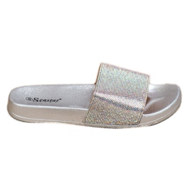 Seastar Hausschuhe mit Kristallen grau