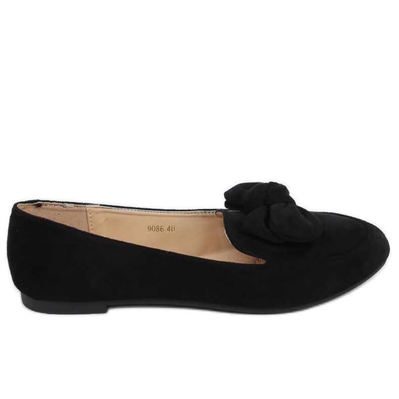 Schwarze Damen-Loafer 9086 Black