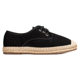 Cm Paris Schwarze Espadrilles
