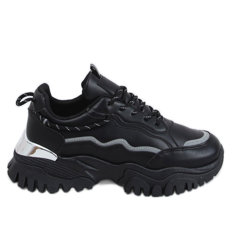 Schwarz 9933 Schwarze Sportschuhe
