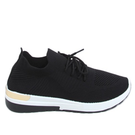 Schwarz G-363 Schwarze Socken Sportschuhe