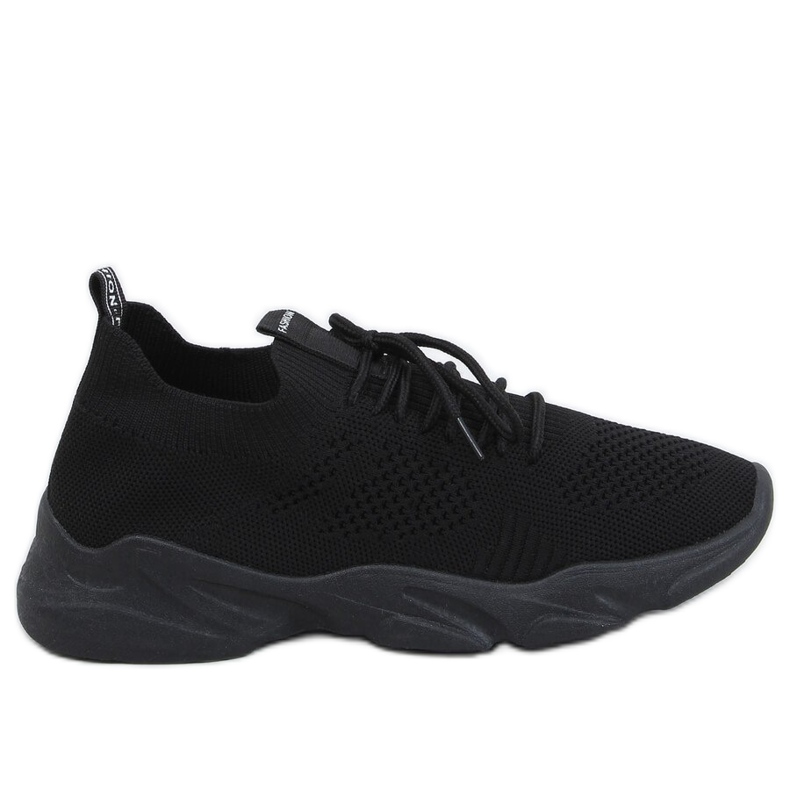 Schwarz FF-10 Schwarze Socken Sportschuhe